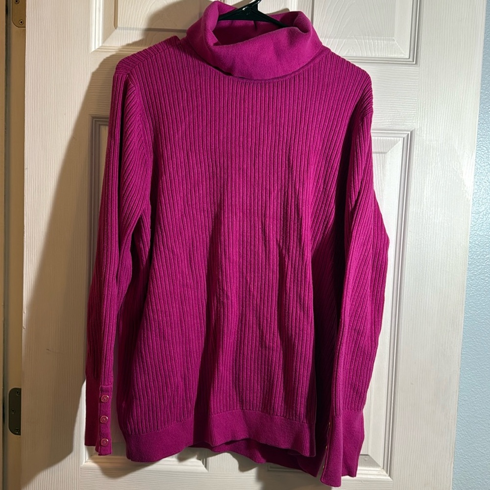 Talbots Pink Turtle Neck